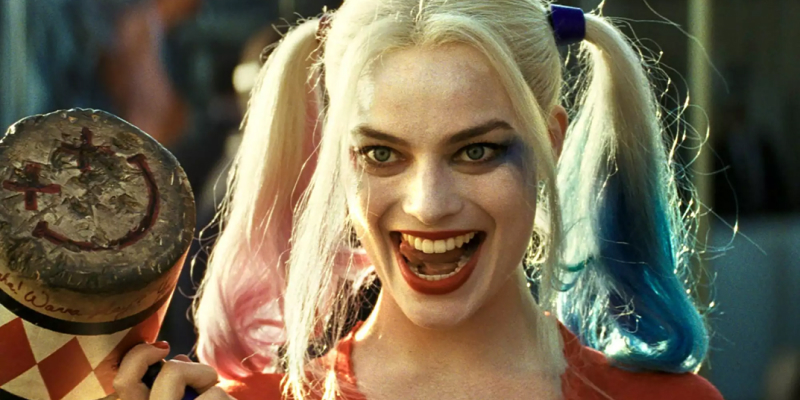 Margot Robby playing Harley Quinn in he movie Suicide Squad